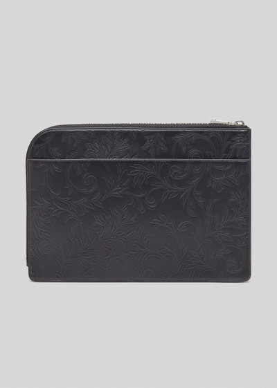 VERSACE Embossed Barocco Leather Organizer outlook