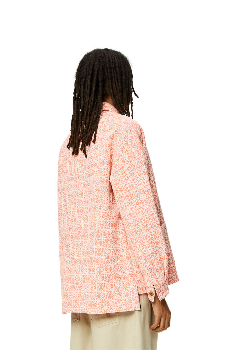 Anagram jacquard zip jacket in cotton 4