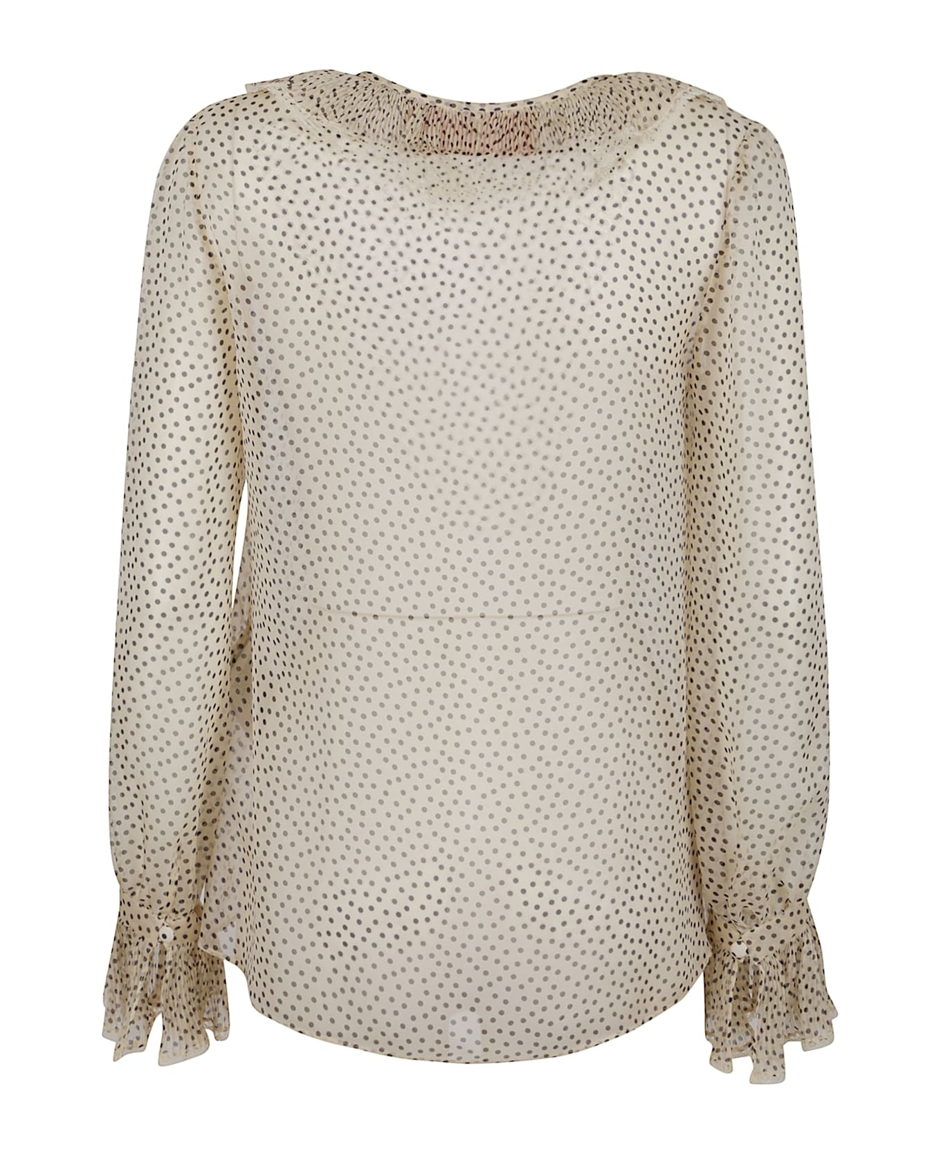 Shirt | Pattern | Chiffon Micro Pois Plusdepois - 2