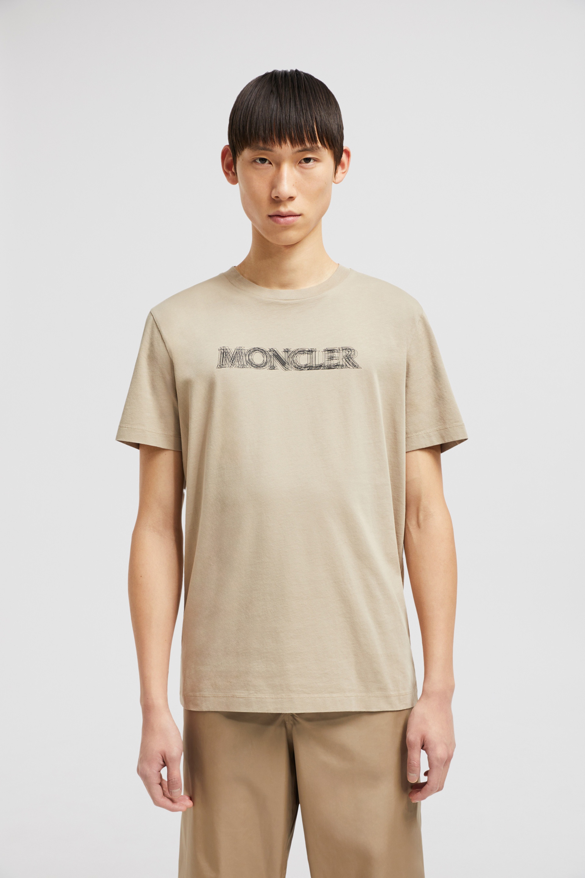 Blurred Logo Cotton T-Shirt - 3