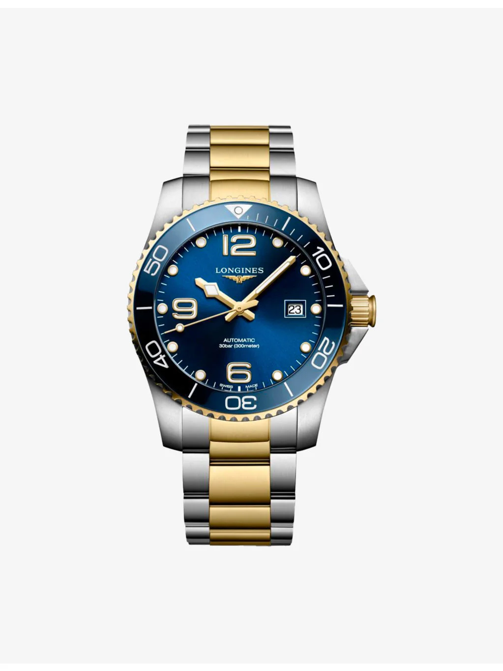 L3.781.3.96.7 HydroConquest Stainless-Steel And Yellow PVD Automatic Watch - 1