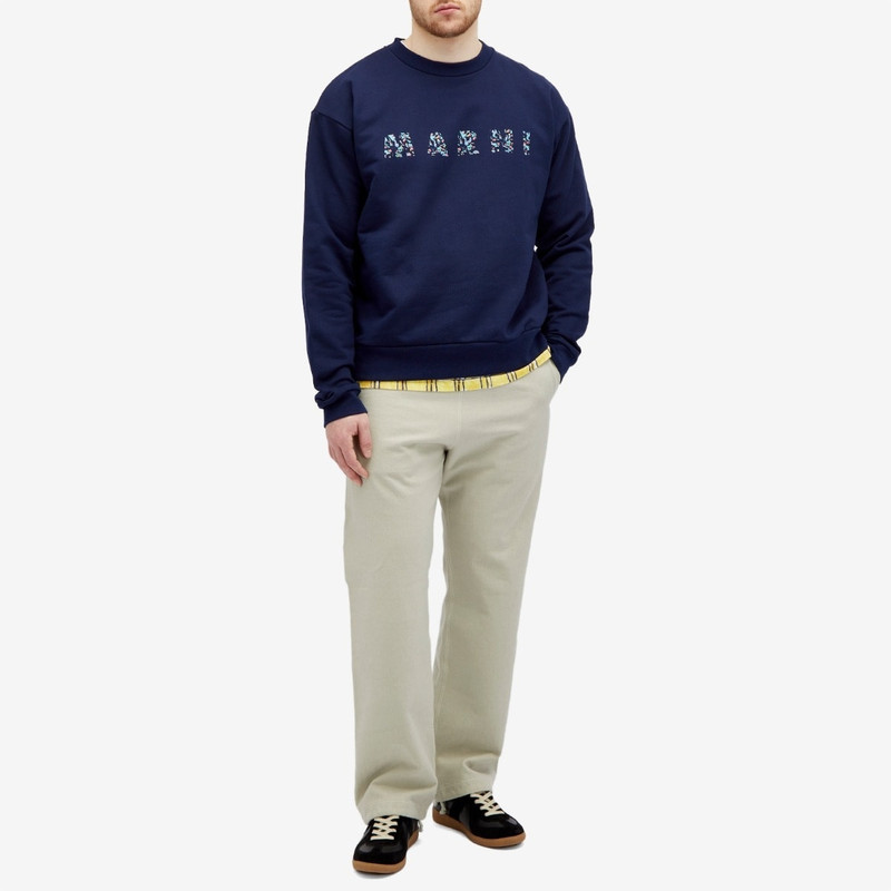 Marni Floral Logo Crew Sweat 4