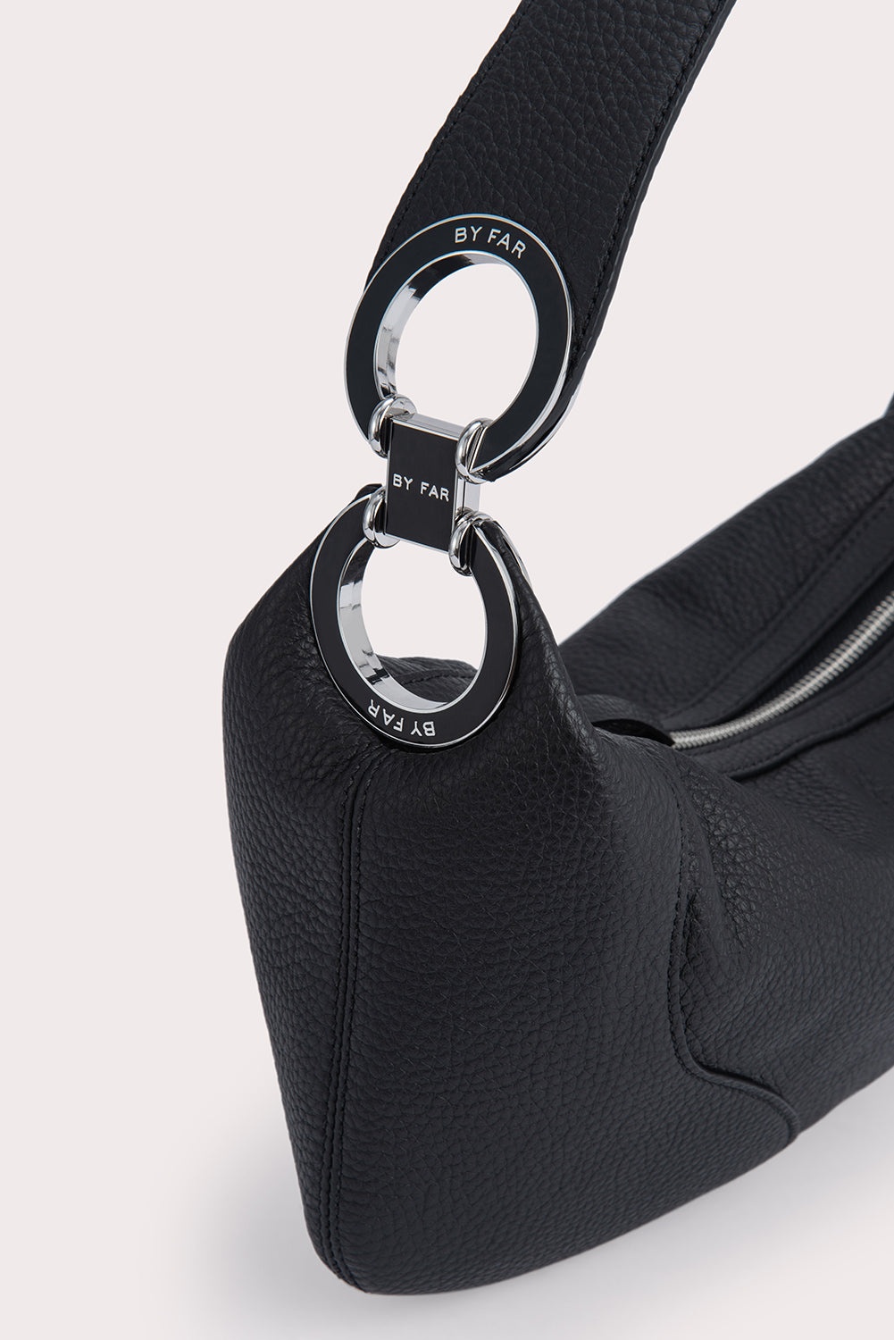 AMIRA BLACK FLAT GRAIN LEATHER - 3