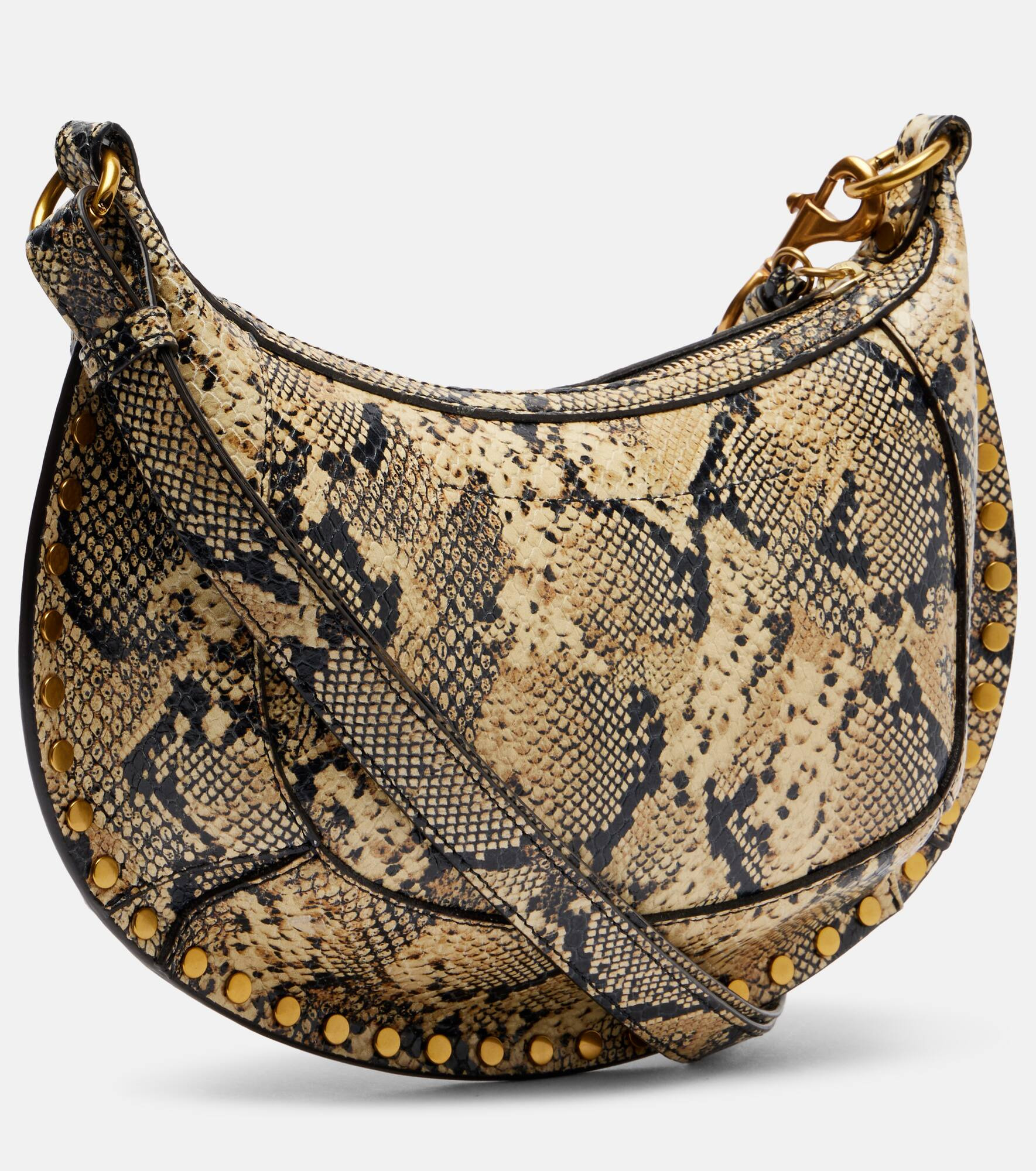 Oskan Moon snake-effect leather shoulder bag - 4