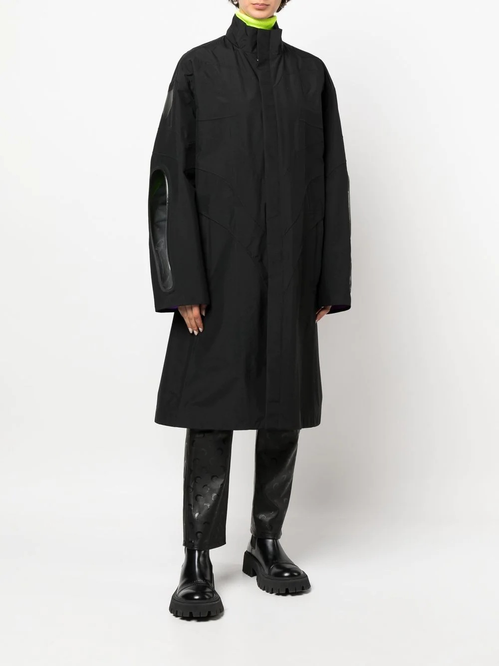 Undercover midi single-breasted coat - 3