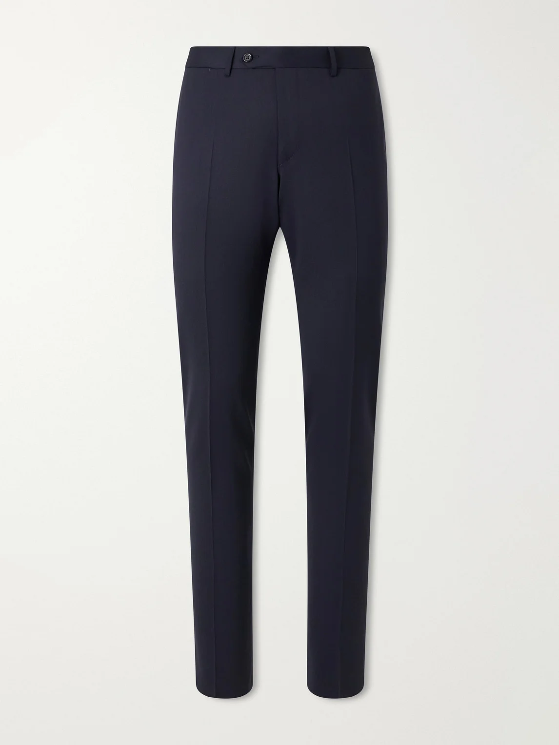 Straight-Leg Wool-Blend Twill Trousers - 1