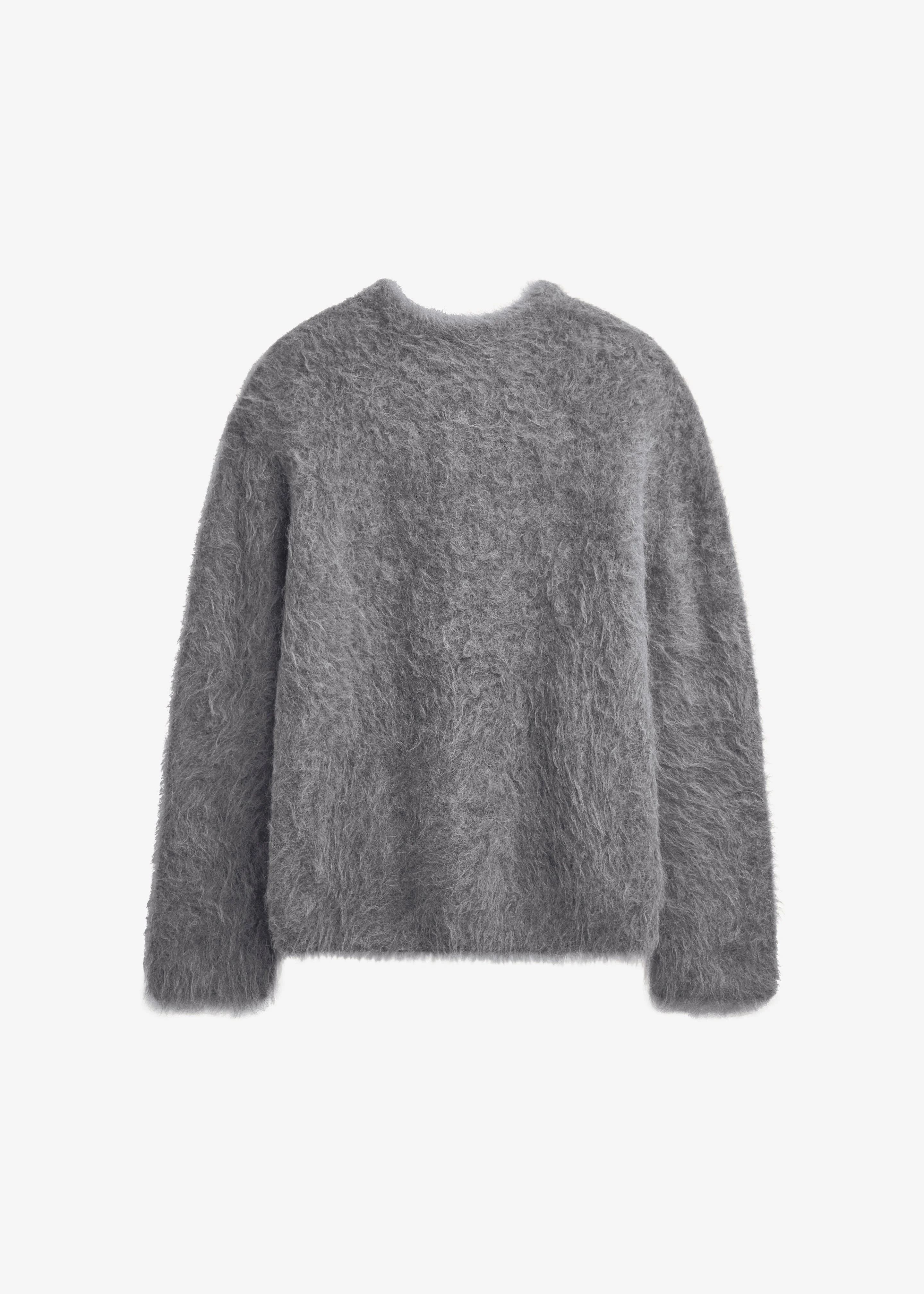 Willy Alpaca Knit Sweater - Grey - 1