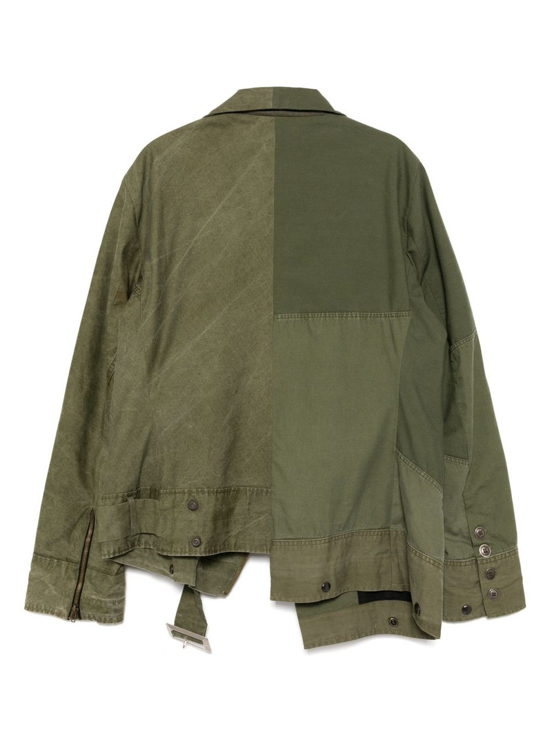 Greg Lauren panelled jacket outlook