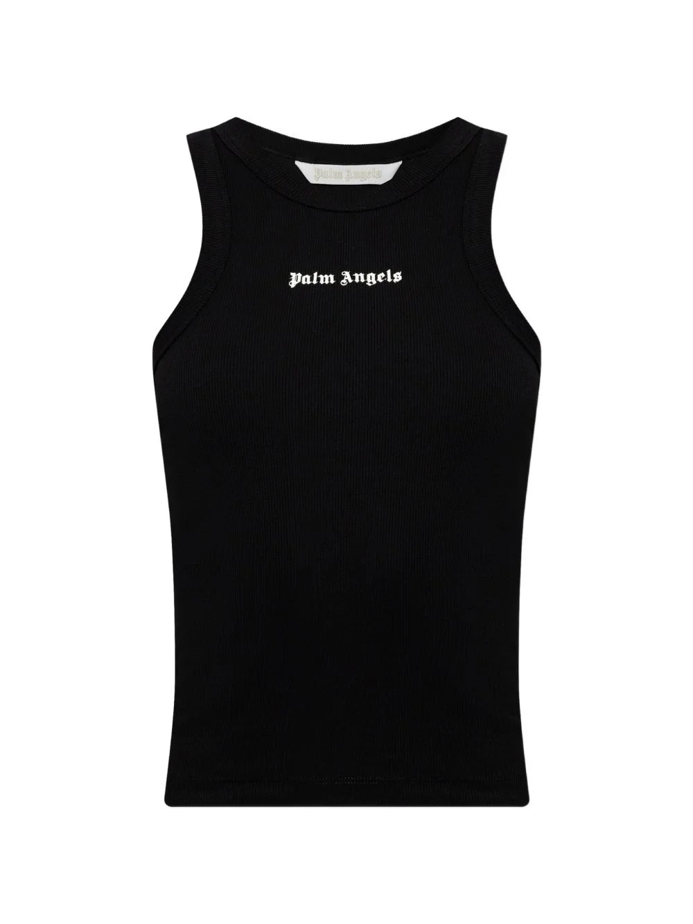 logo-print ribbed top - 1