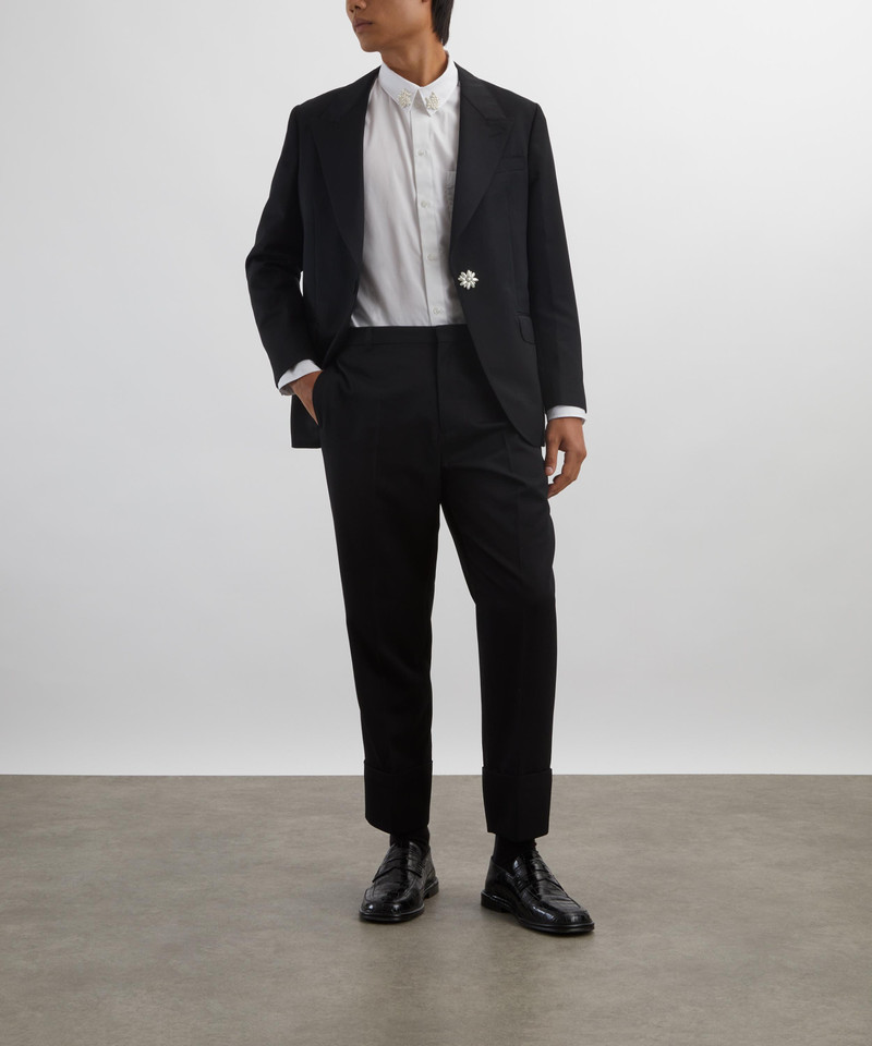 Beaded Flower Cluster Classic Shirt 2