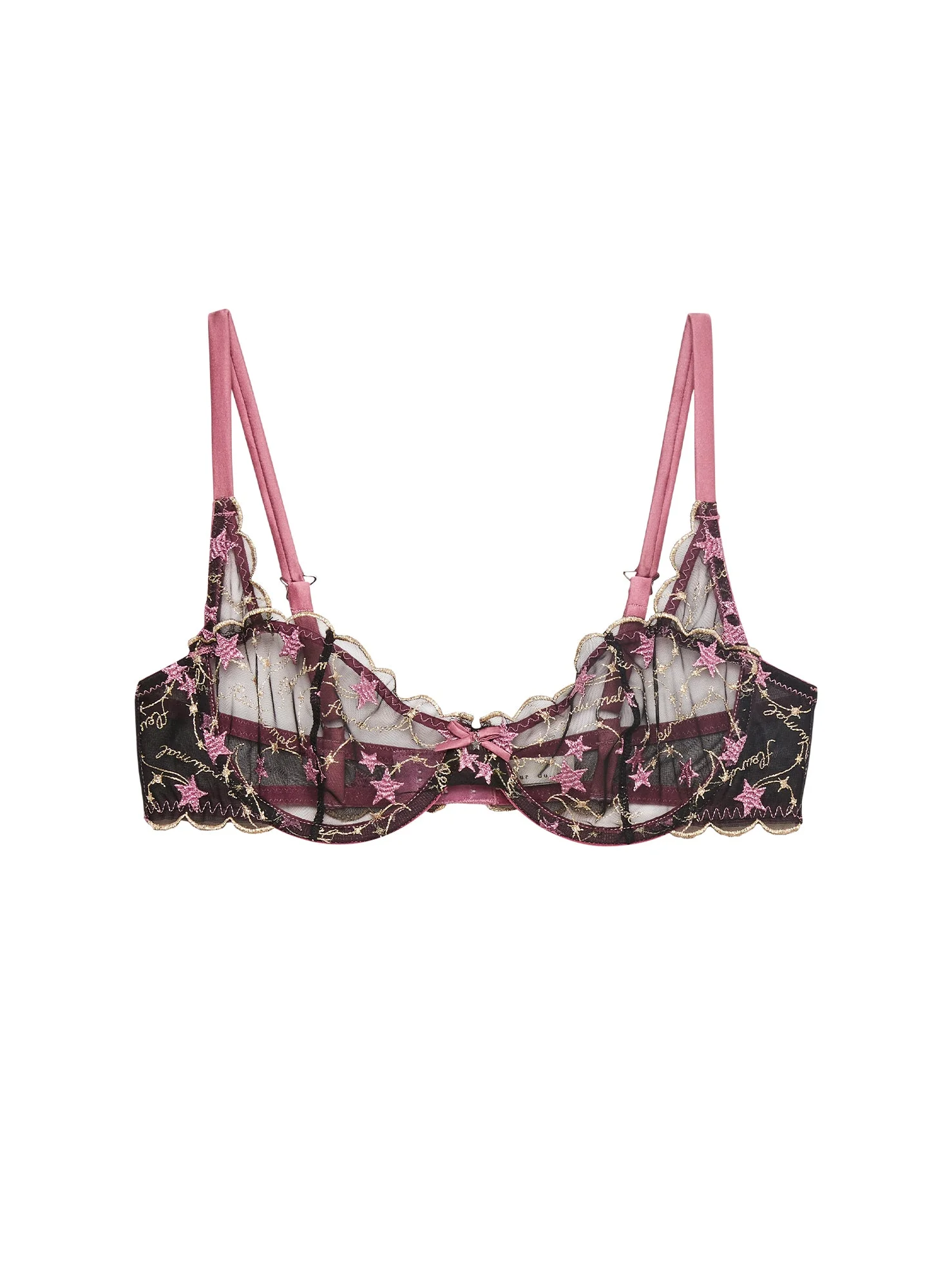 Étoile Embroidery Balconette Bra - 1