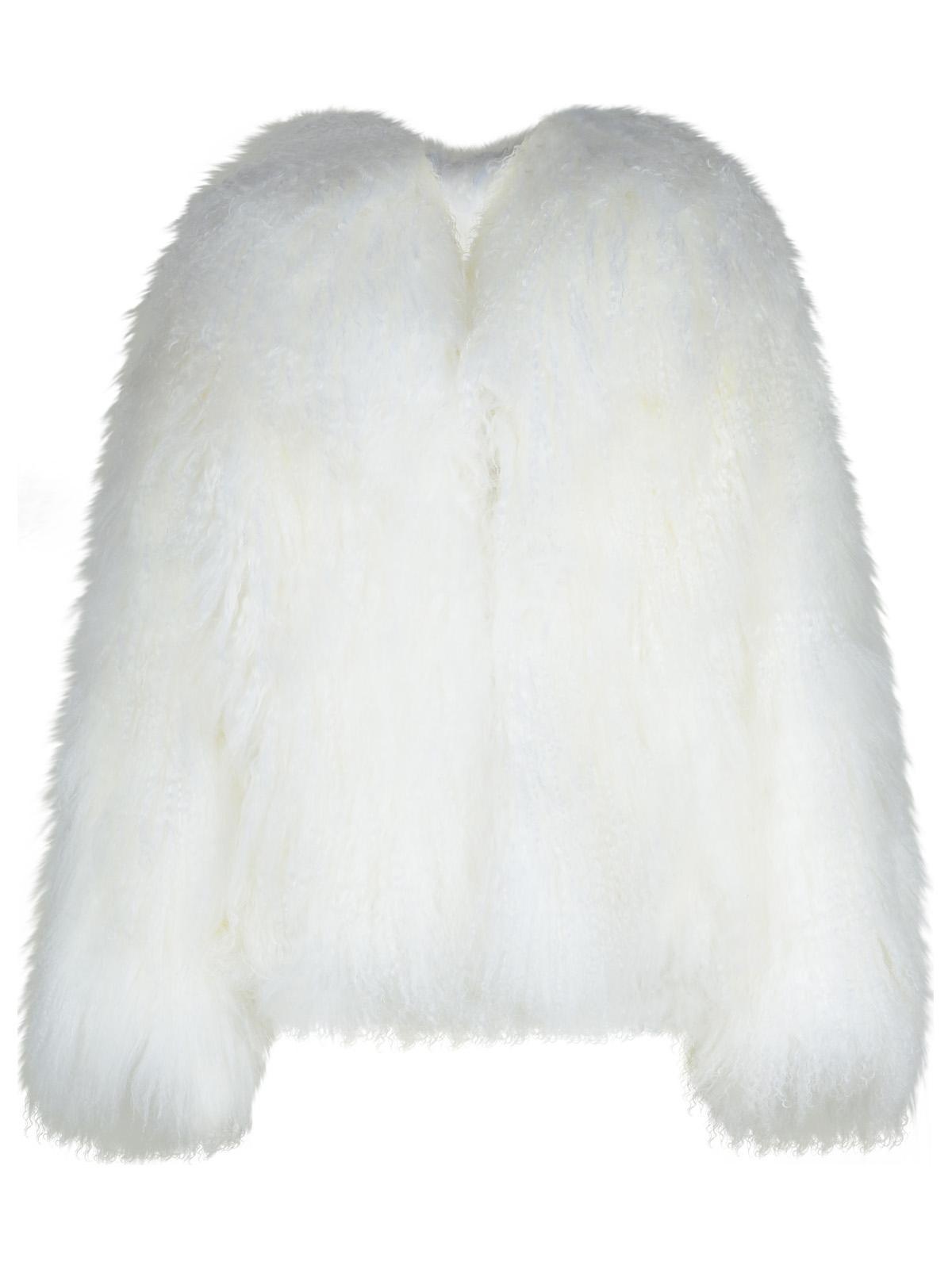 The Attico White Mongol Faux Fur Woman - 1