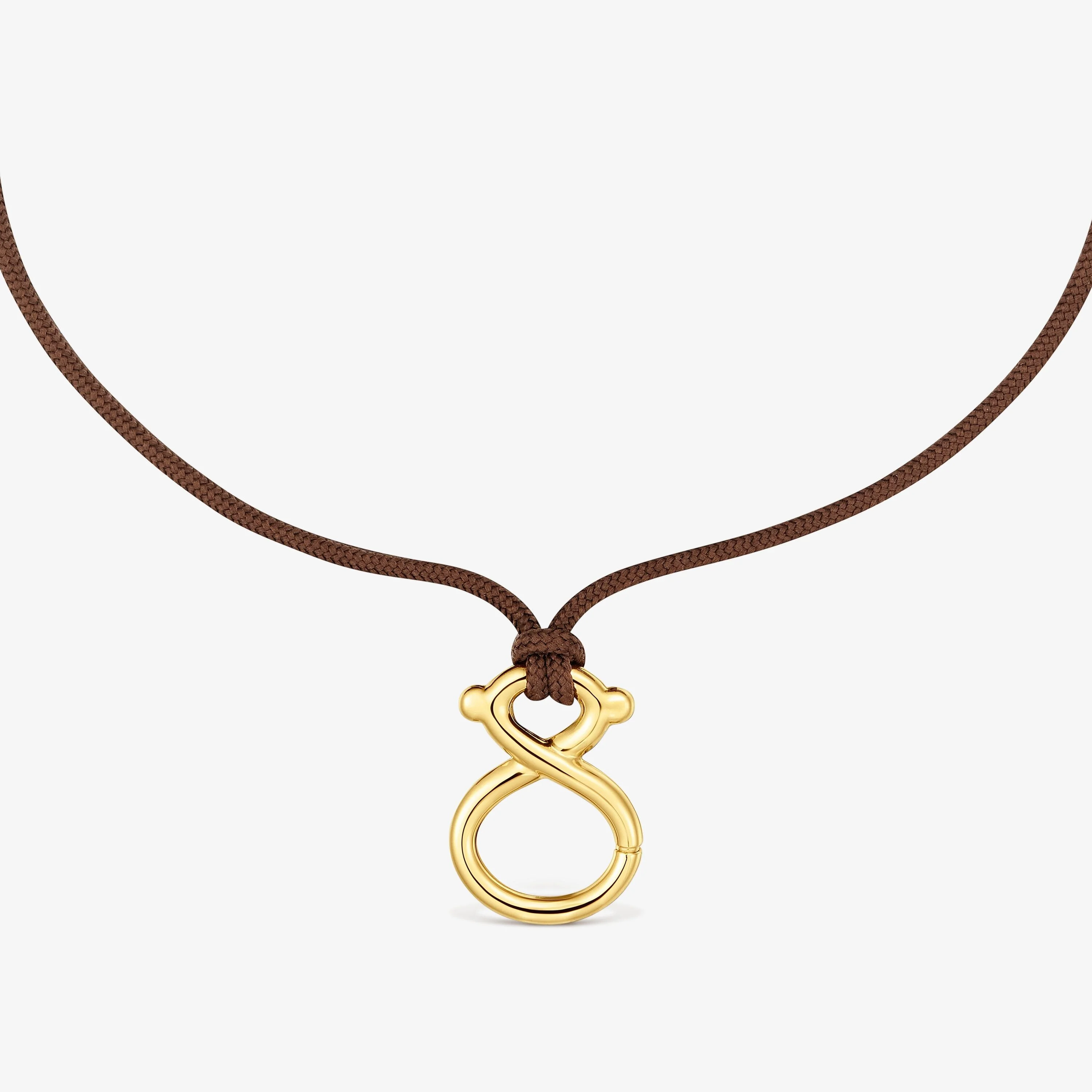 Necklace with 18kt gold vermeil and cord TOUS Infinity - 1