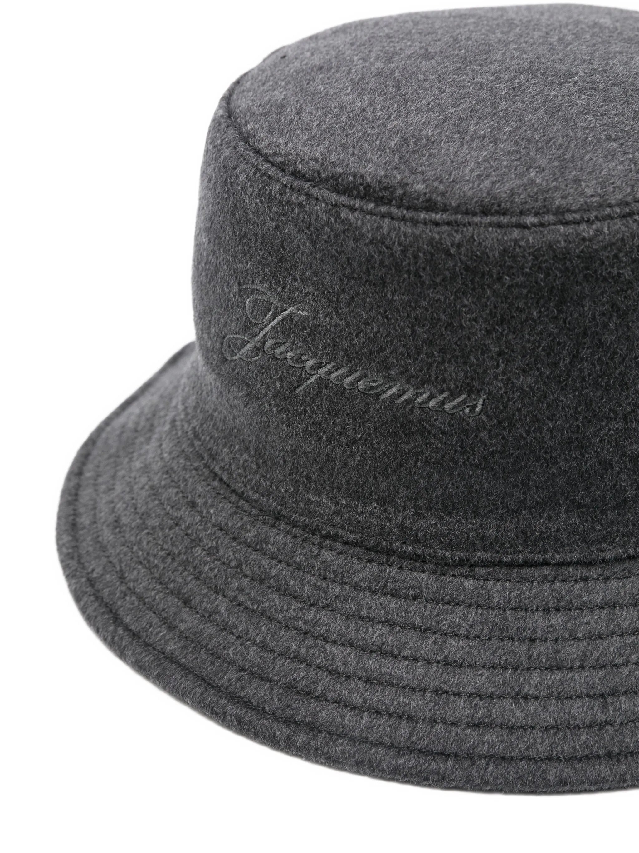 Jacquemus Logo-embroidered Bucket Hat - 3