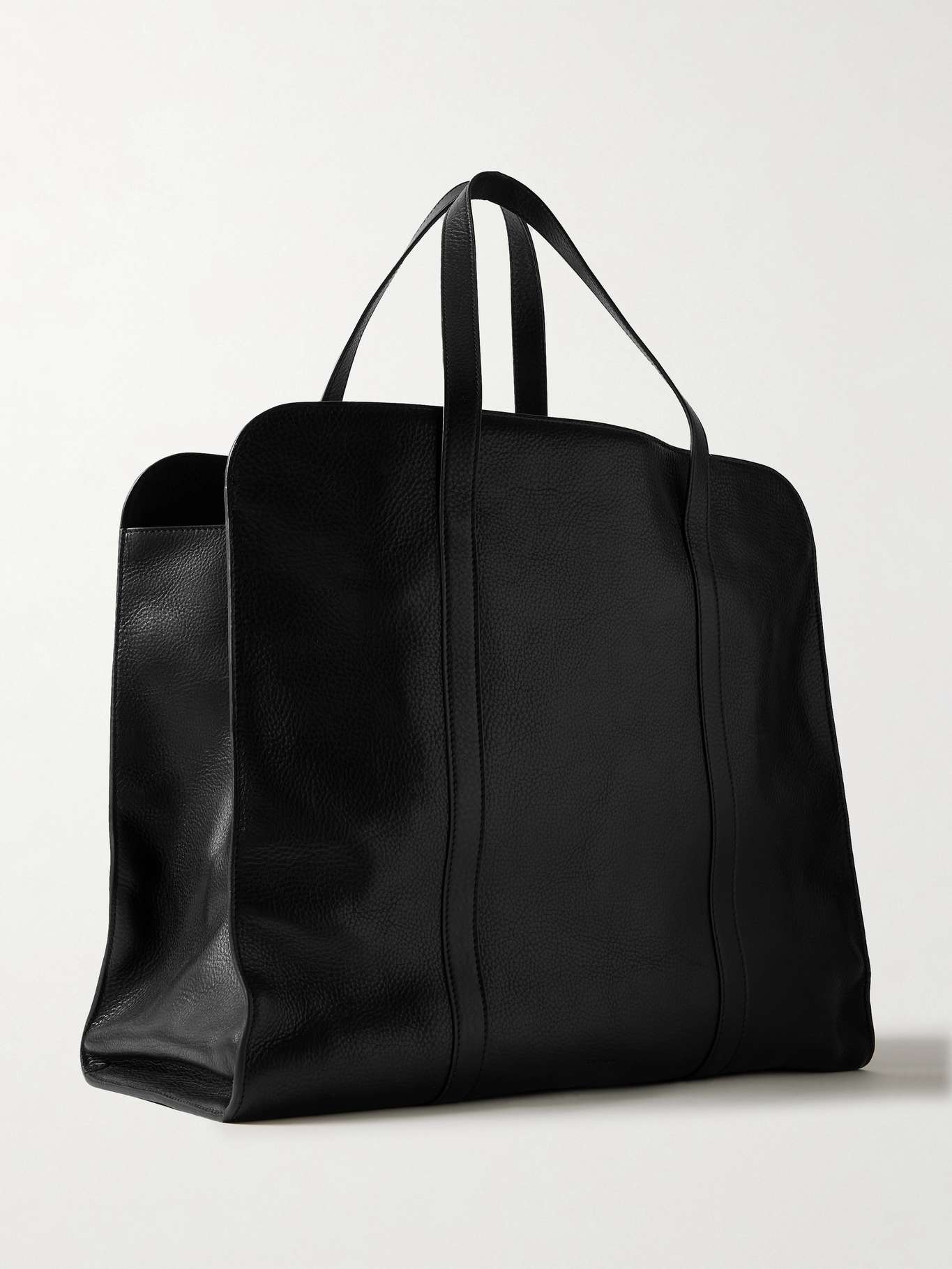 Ben textured-leather tote - 3