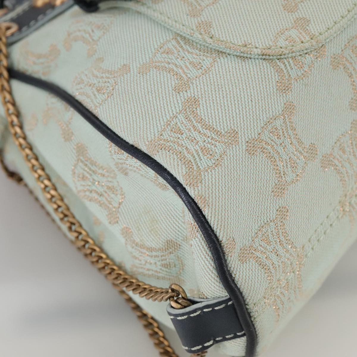 CELINE Paris Macadam Canvas Boogie Hand Bag Peppermint - 15