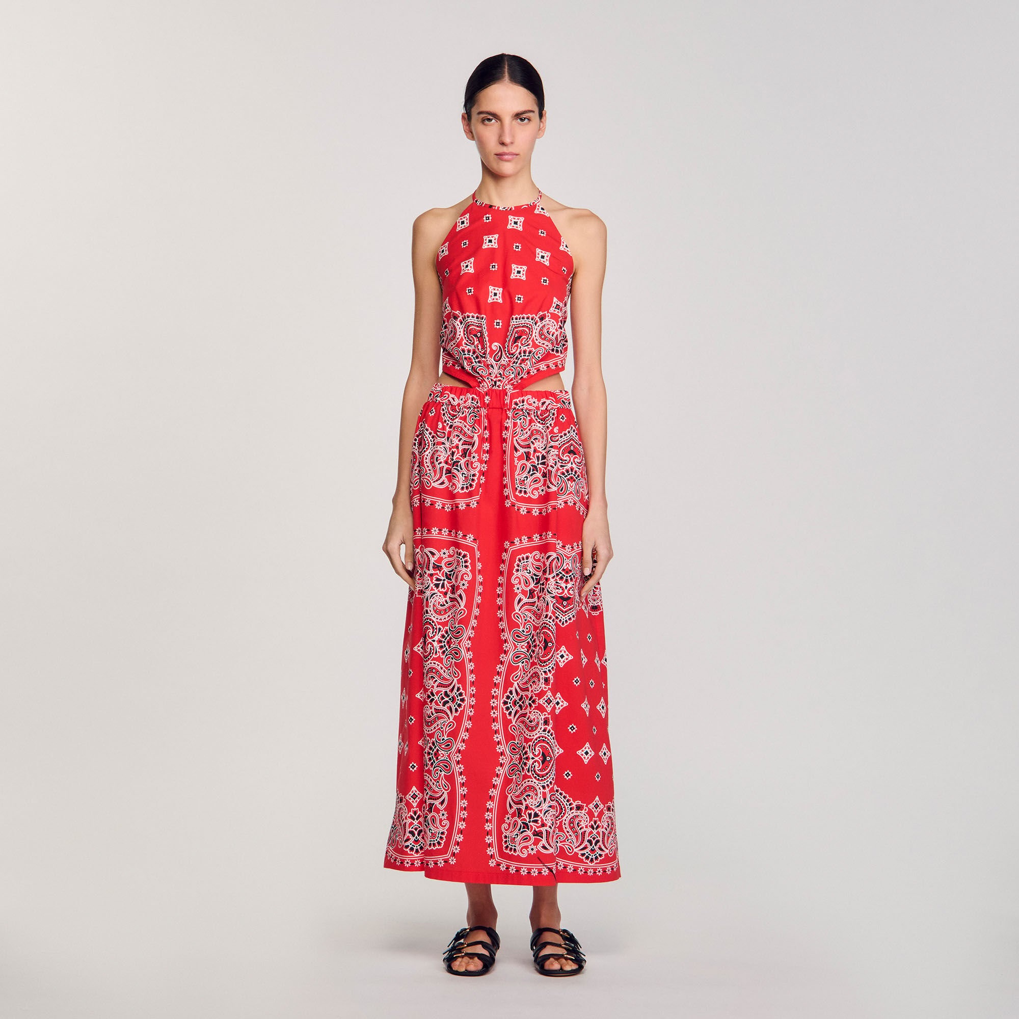 BANDANA-PRINT MAXI DRESS - 2
