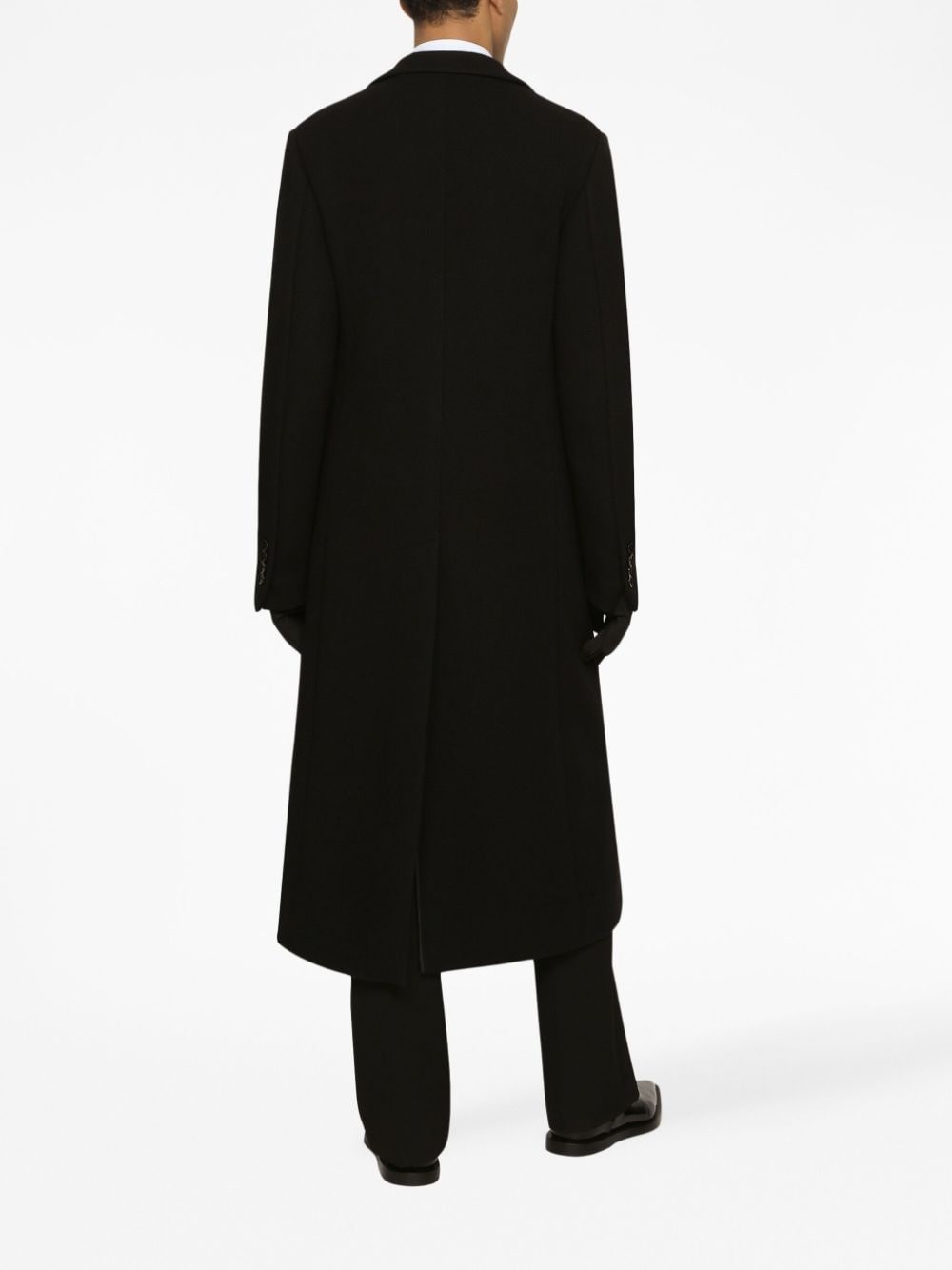 single-breasted notched-lapels coat - 4