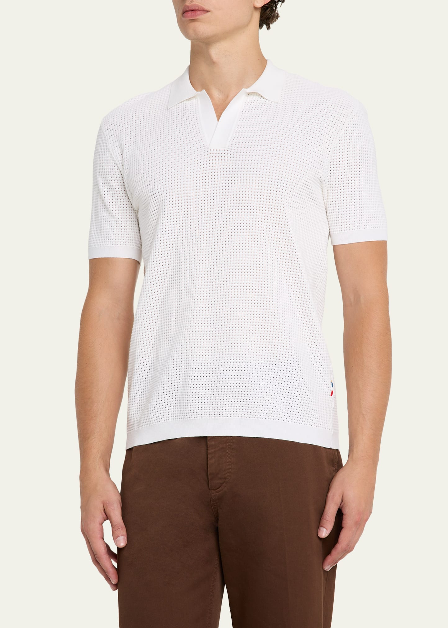 Men's Roddy Mesh Stitch Polo Shirt - 4