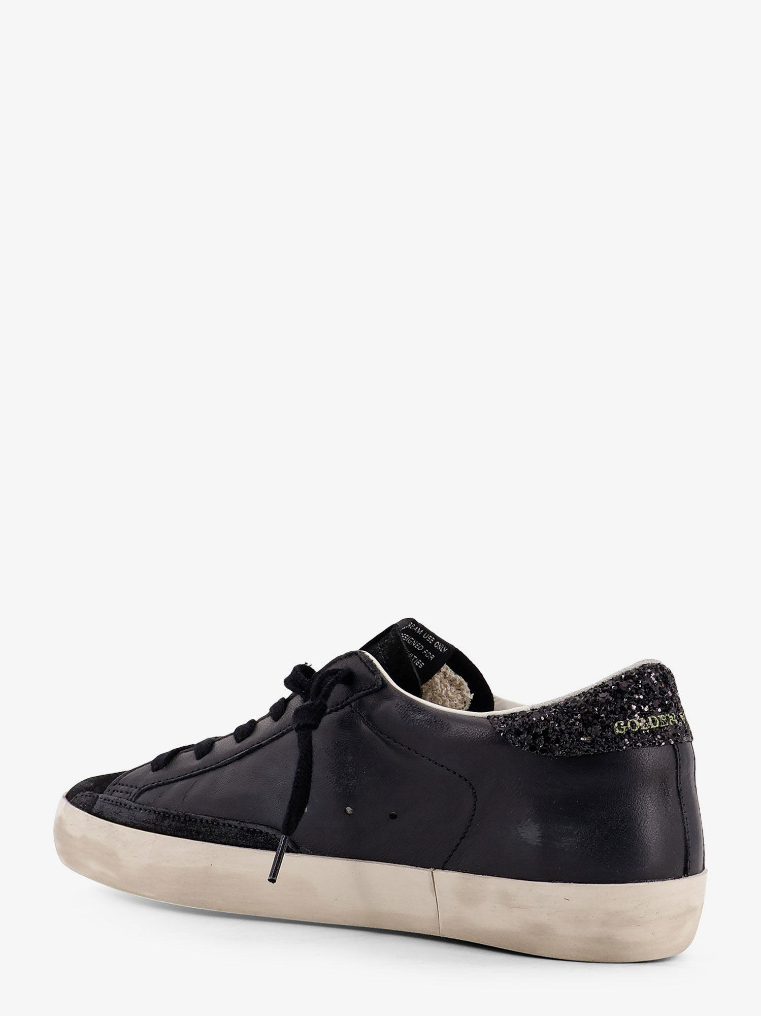 SUPER-STAR CLASSIC WITH LIST LOW-TOP SNEAKERS WITH SUEDE INSERTS AND GLITTERED DETAIL - 3