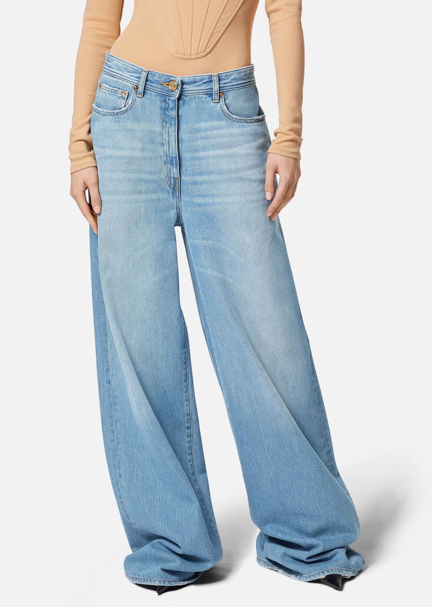 Medusa Wide Leg Jeans - 3