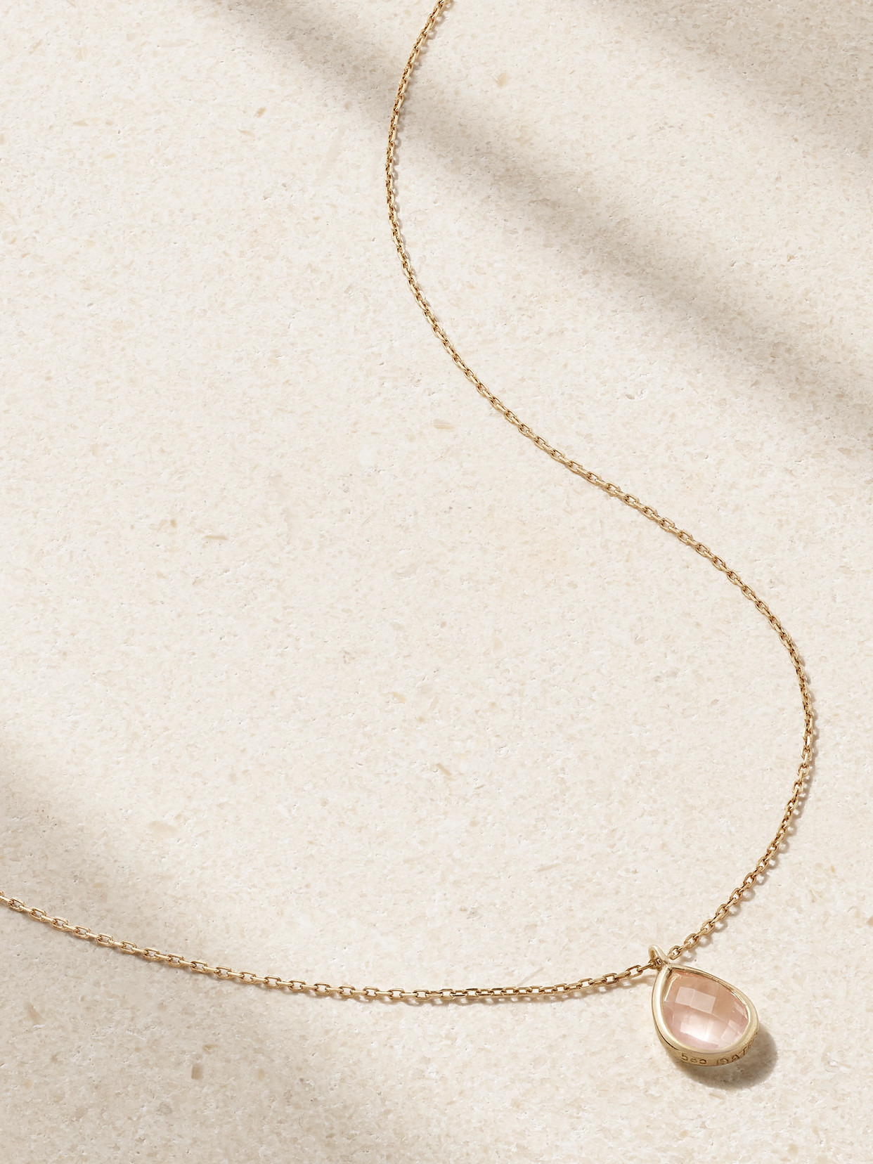14-karat Gold Topaz Necklace - 1