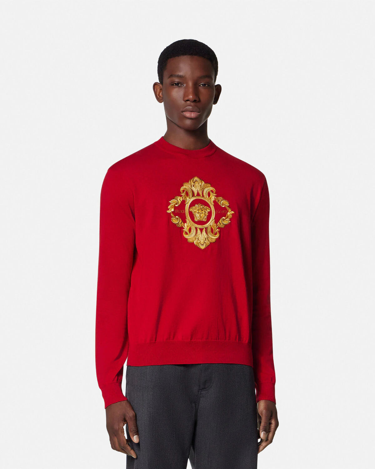 Embroidered Architectural Baroque Sweater - 4