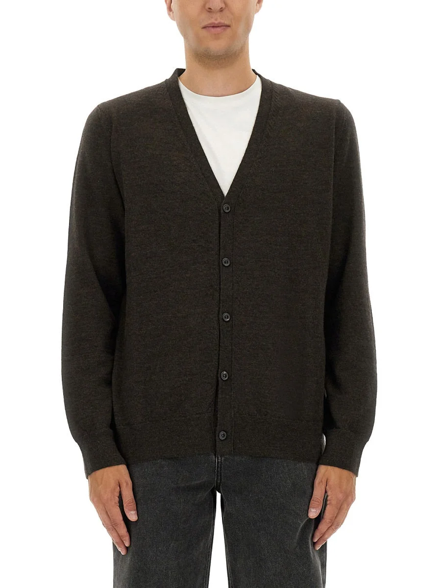 Maison Margiela Men Wool Cardigan - 1
