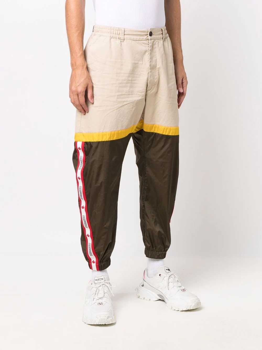 colour-block tapered track pants - 3