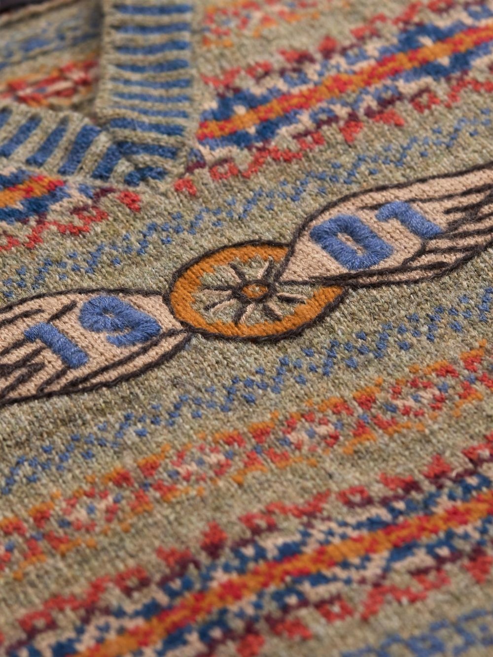 fair isle knit sweater - 4