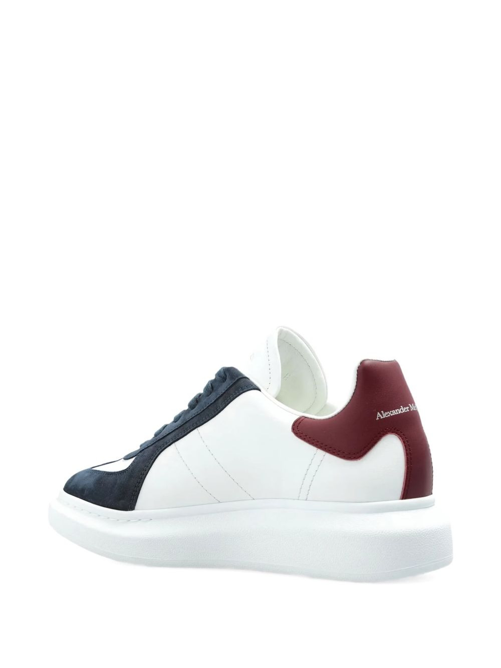 panelled lace-up sneakers - 4