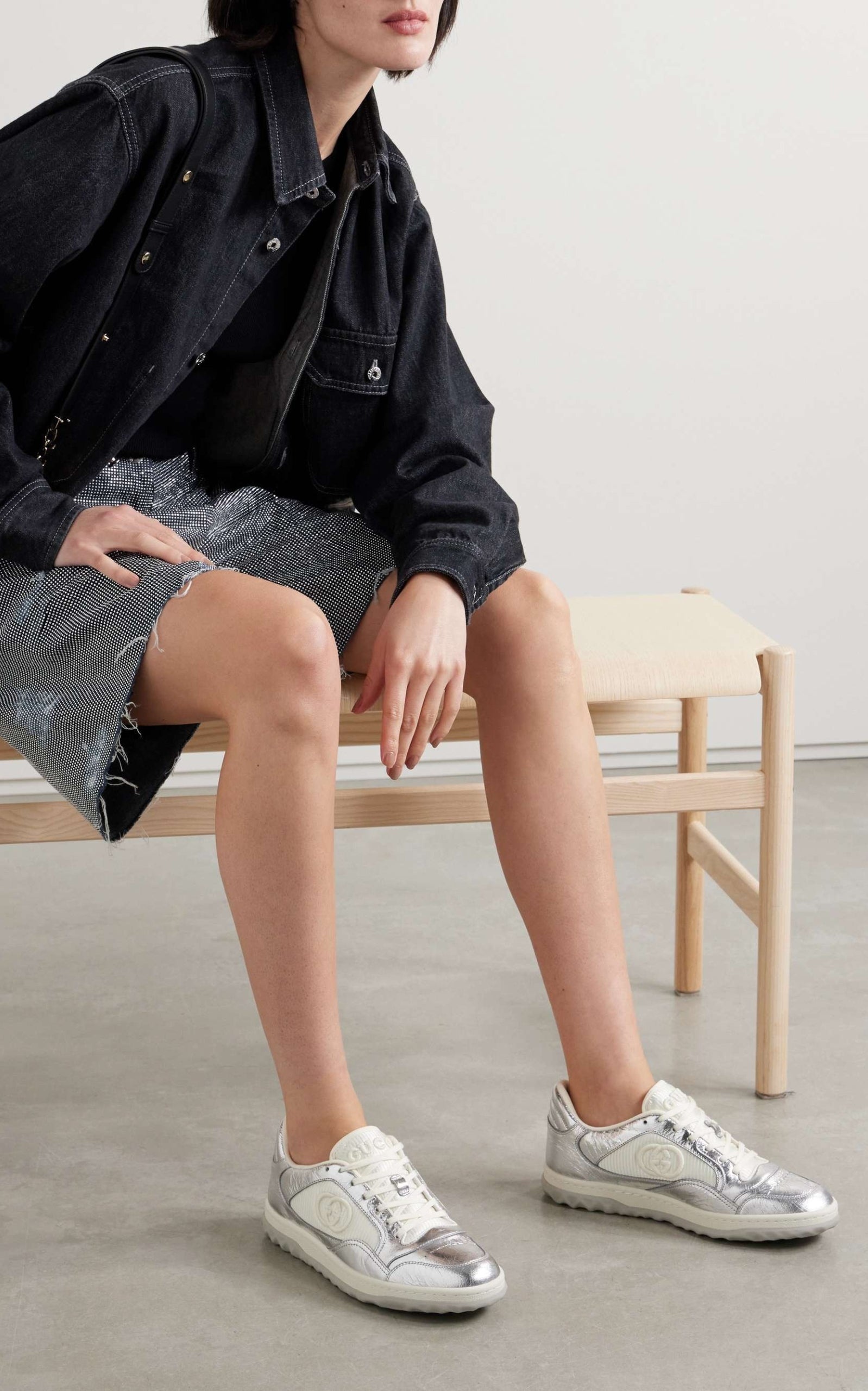Mac 80 Silver Leather Sneakers - 4