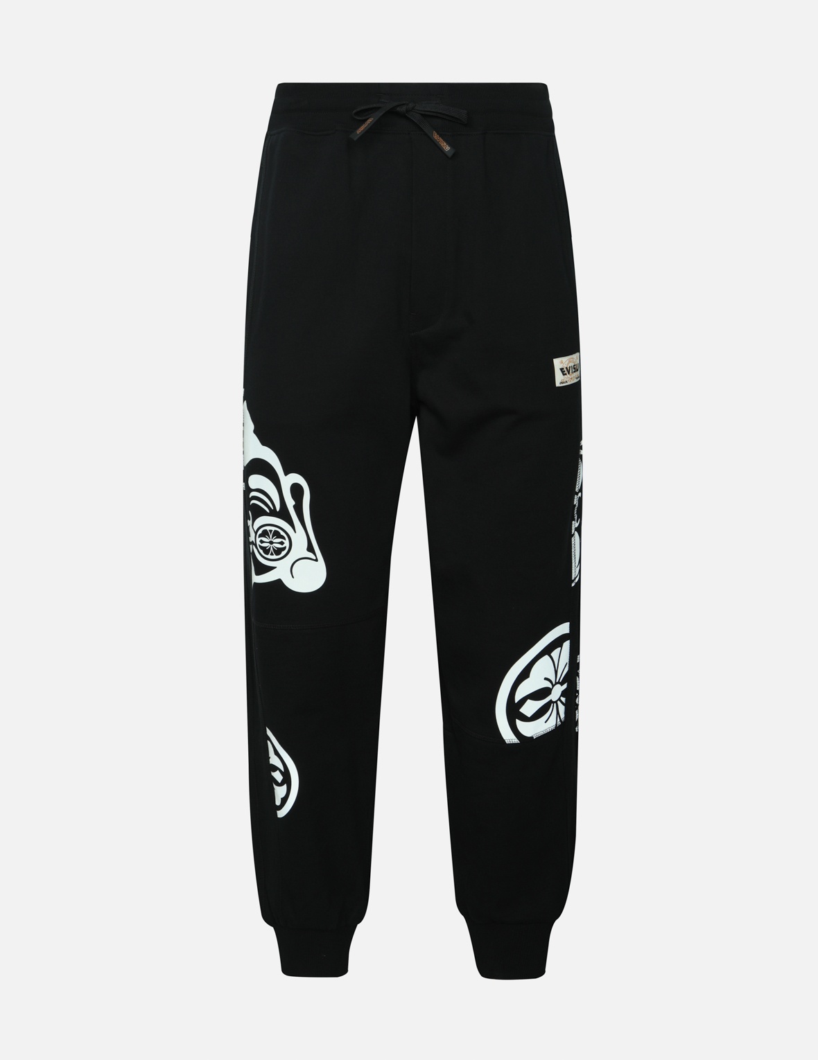 GODHEAD AND KAMON PRINT LOOSE FIT SWEATPANTS - 1