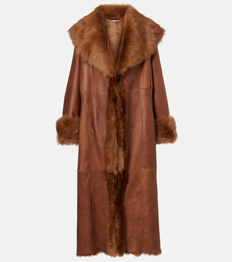 Marlene shearling-lined suede coat 1