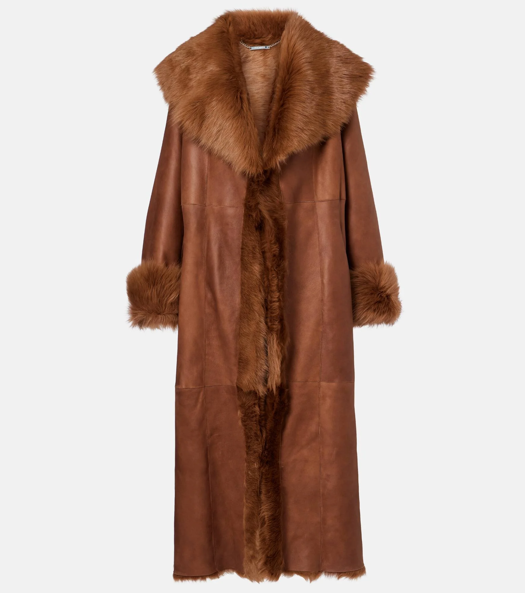 Marlene shearling-lined suede coat - 1