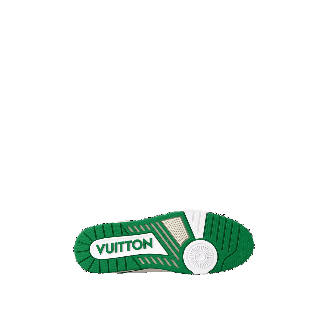 LOUIS VUITTON LV Trainer Sneakers 'White Green' 1ABFAU - 4