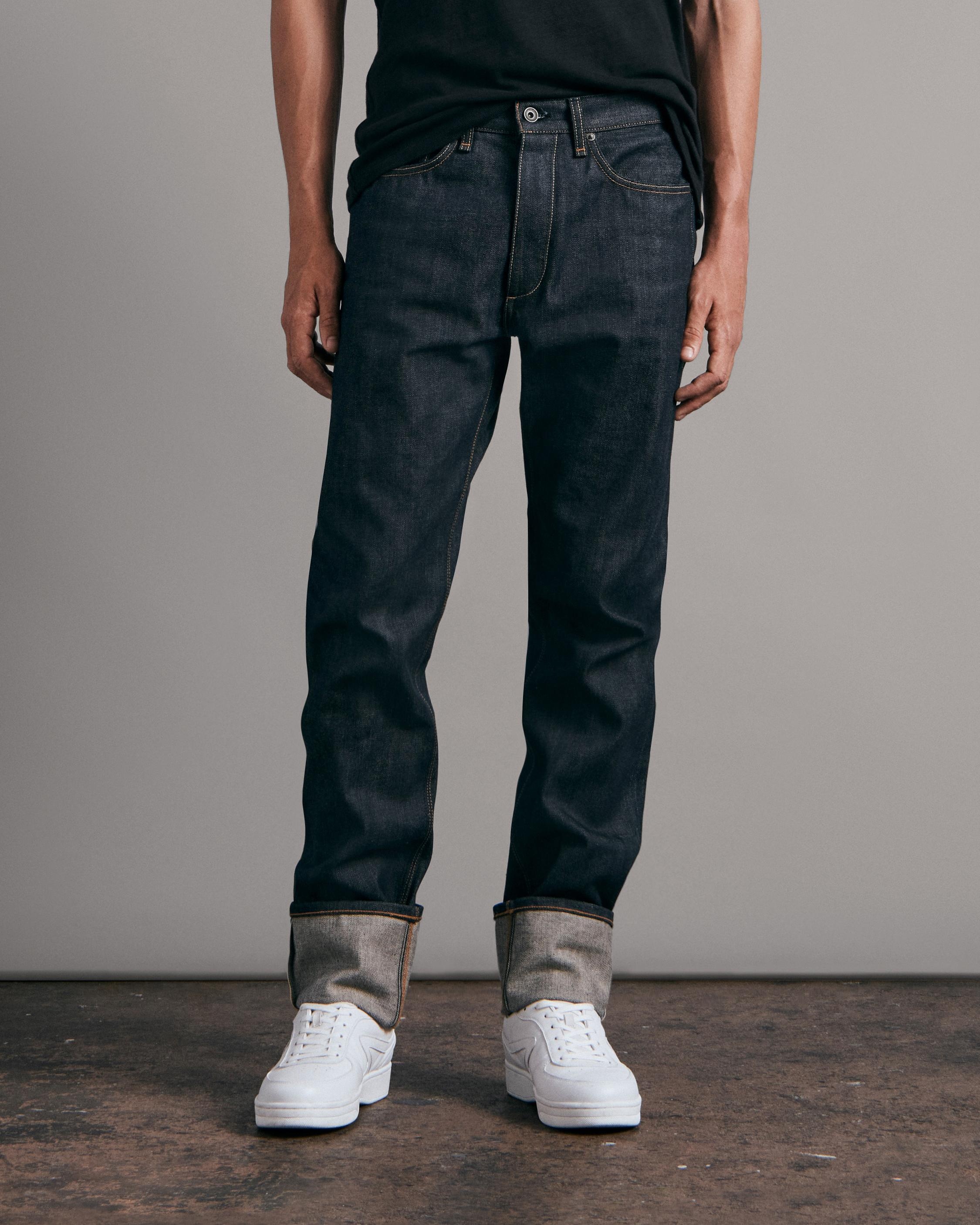 Fit 4 - Raw
Straight Fit Mid Indigo Rigid Jean - 1