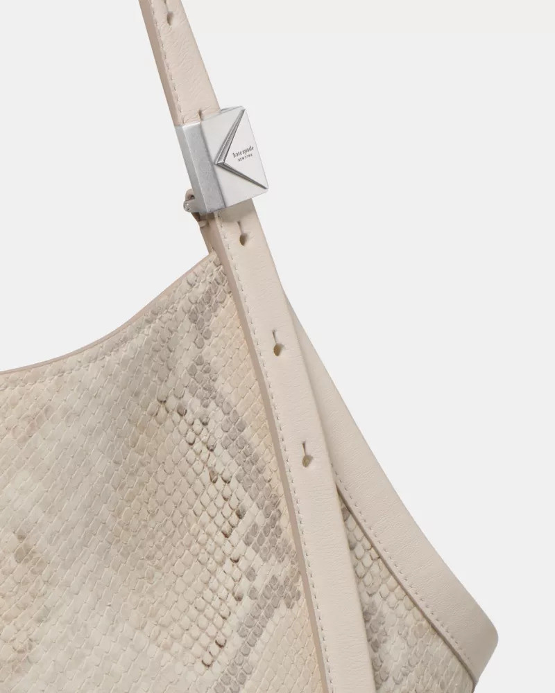 Deco Snake Embossed Tulip Tote Bag 5