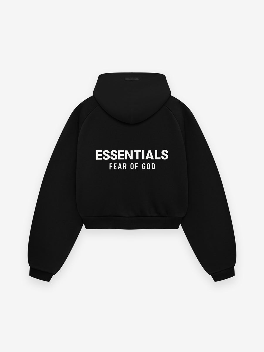 Women's Fleece Cropped Hoodie - 2