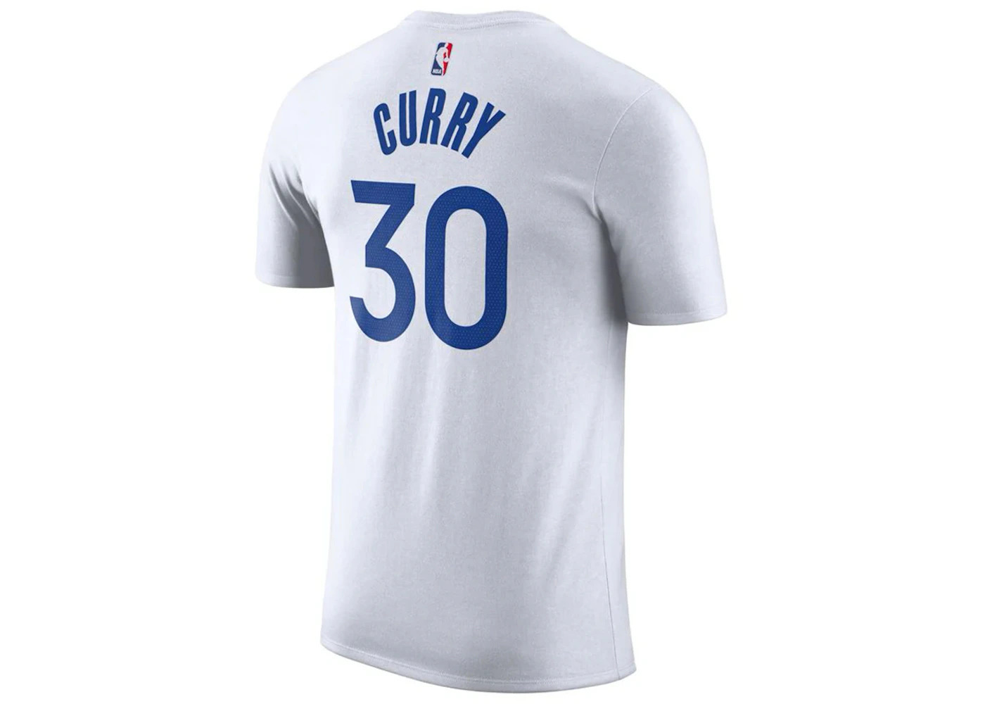 Nike NBA Golden State Warriors Stephen Curry T-shirt White/Blue - 2