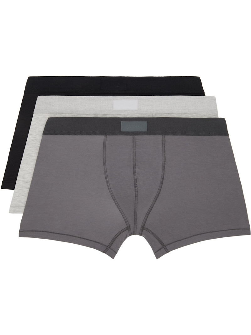 Three-Pack Multicolor SKIMS Cotton 3" Boxer Briefs - 1