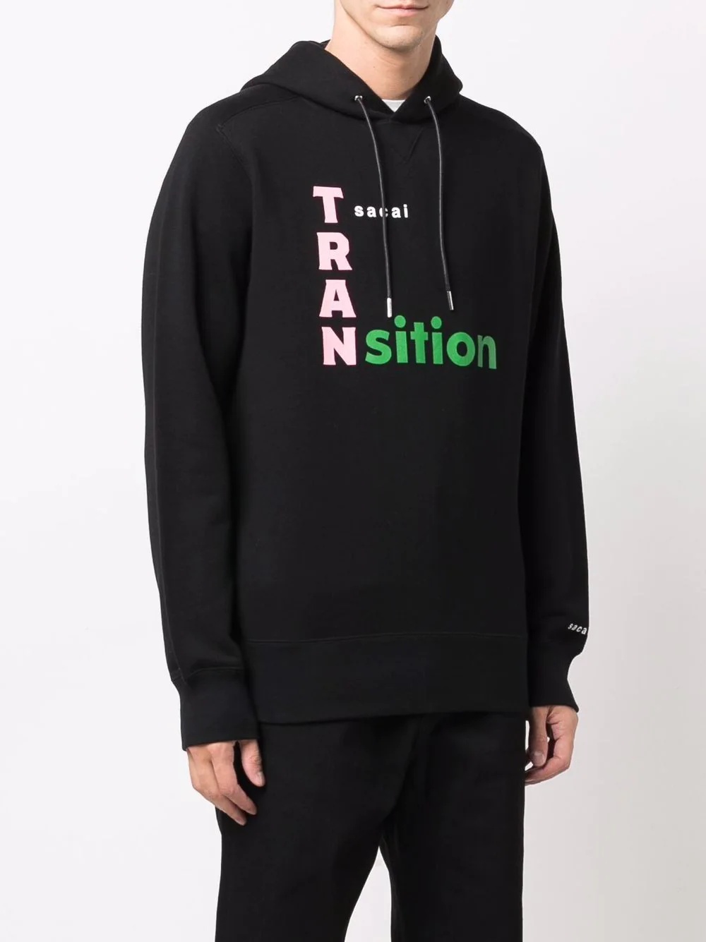 Transition logo-print hoodie - 3