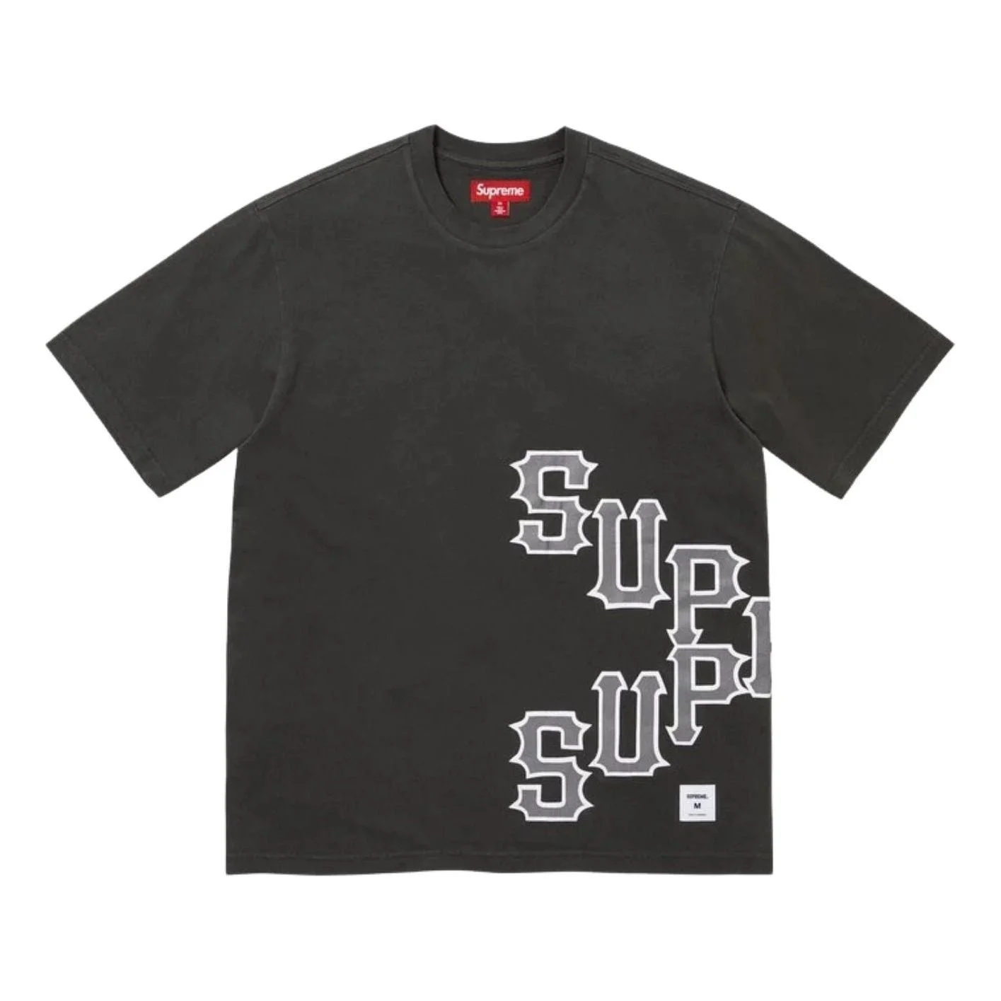 Supreme SS26 Cracked Spellout S/S T-Shirt 'Black' SUP-SS26-060-BLK - 1