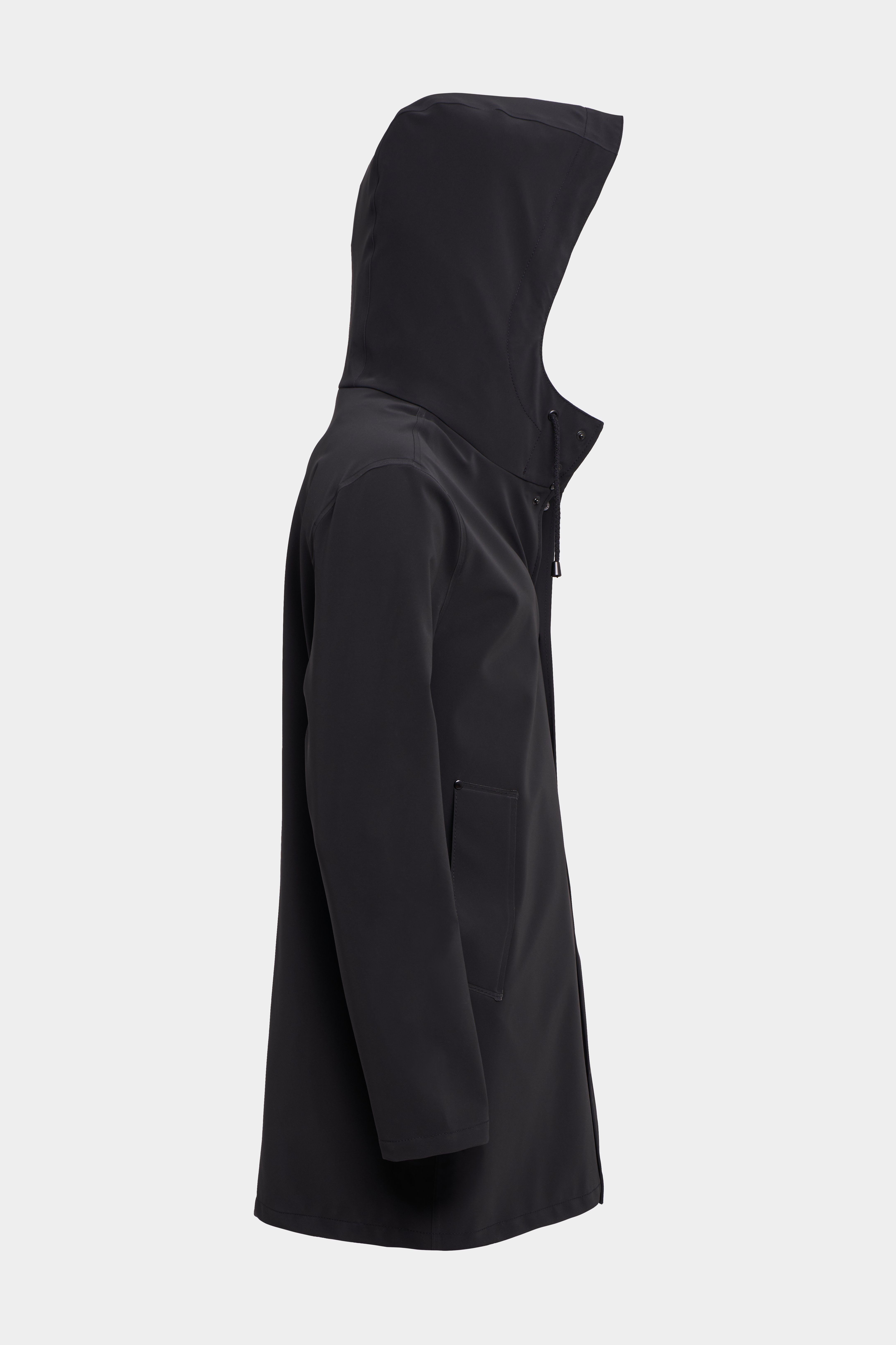 Stockholm Lightweight Matte Raincoat Black - 5