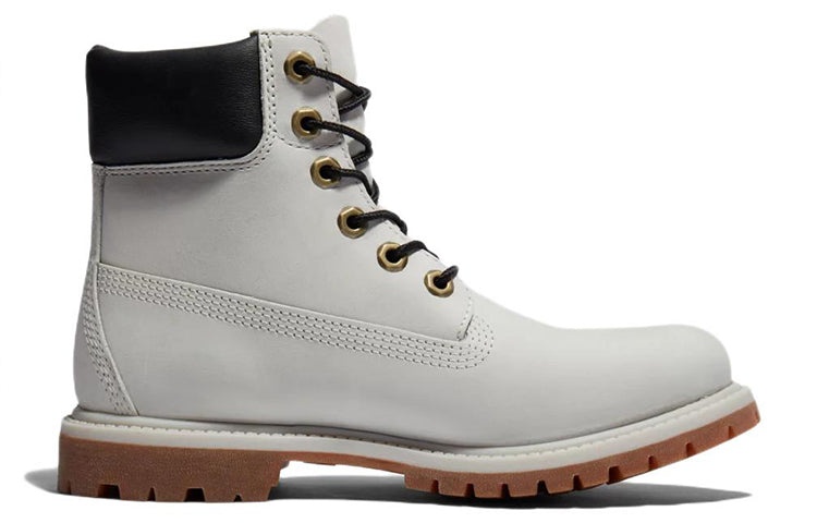 (WMNS) Timberland Premium 6 Inch Waterproof Boots 'Light Grey Nubuck' A5SS3027 - 2