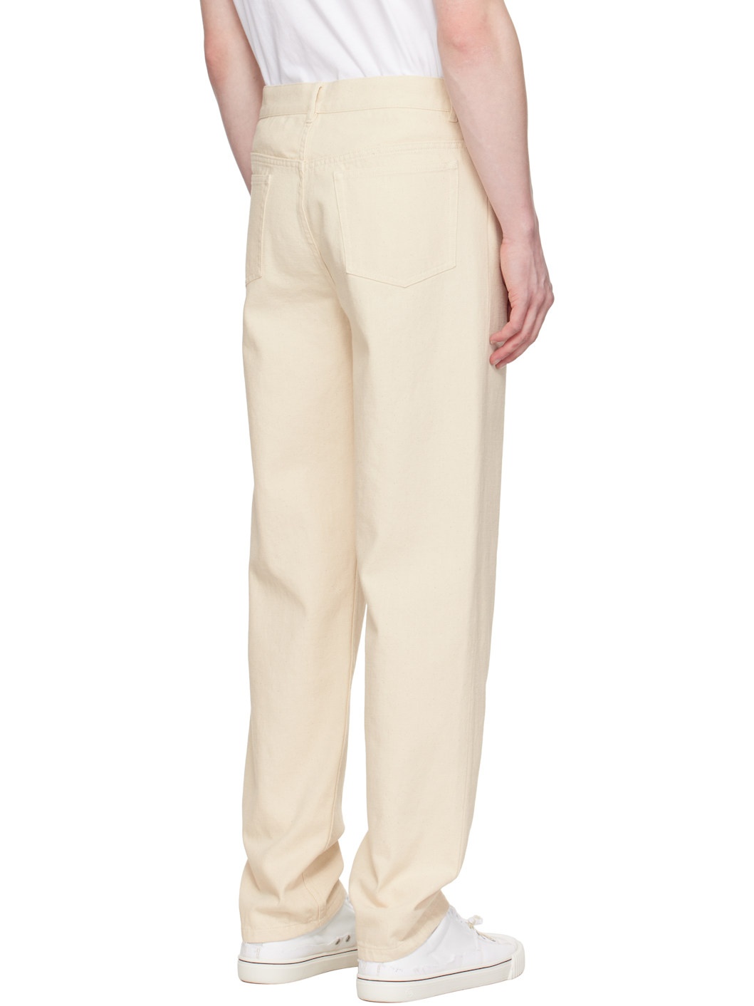 A. P.C. Off-White Fairfax Jeans - 3