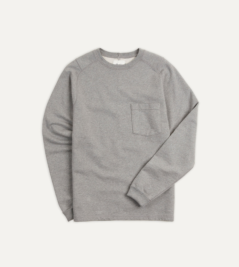 Grey Cotton Long-Sleeve Hiking Sweatshirt 1