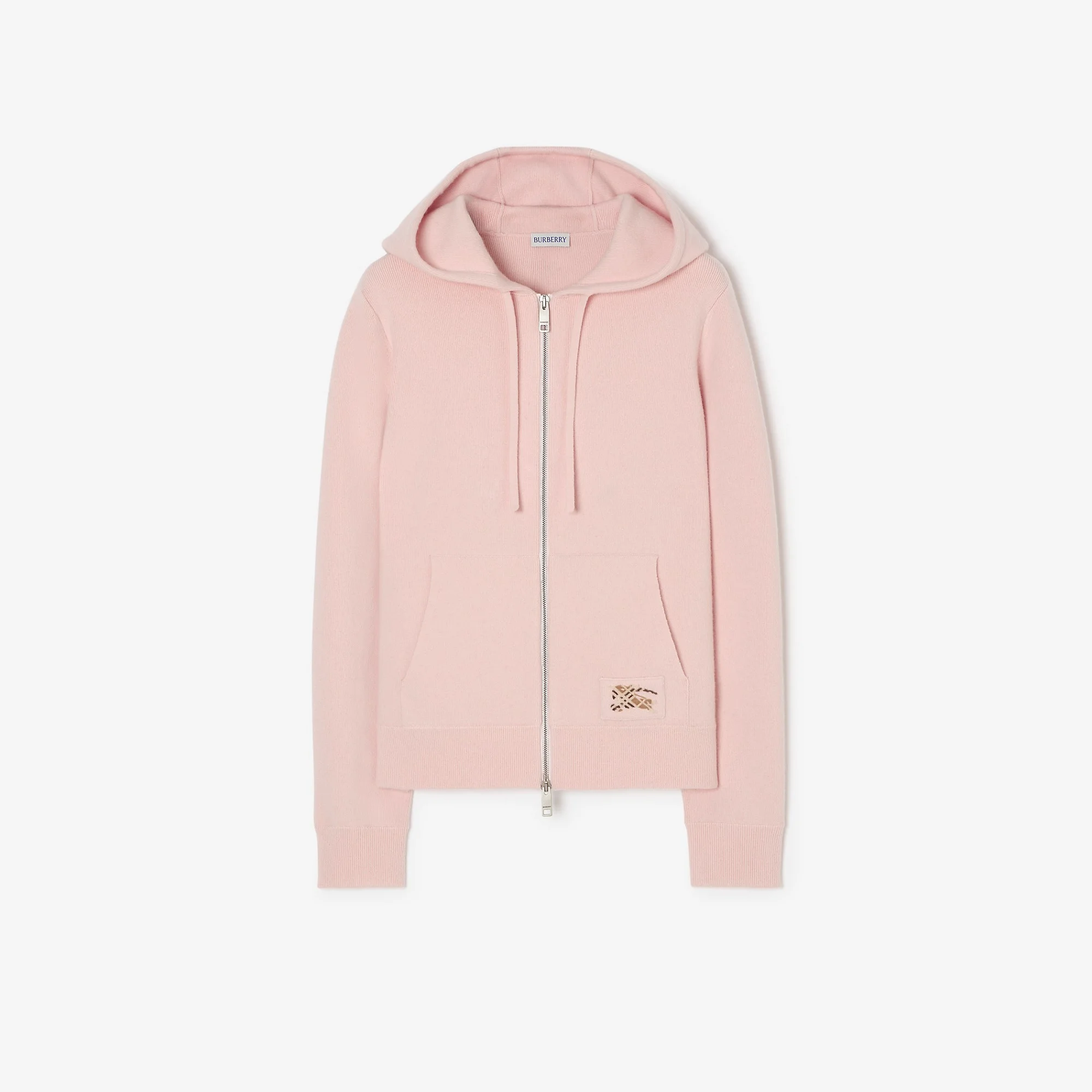 Cashmere Blend Zip Hoodie - 1