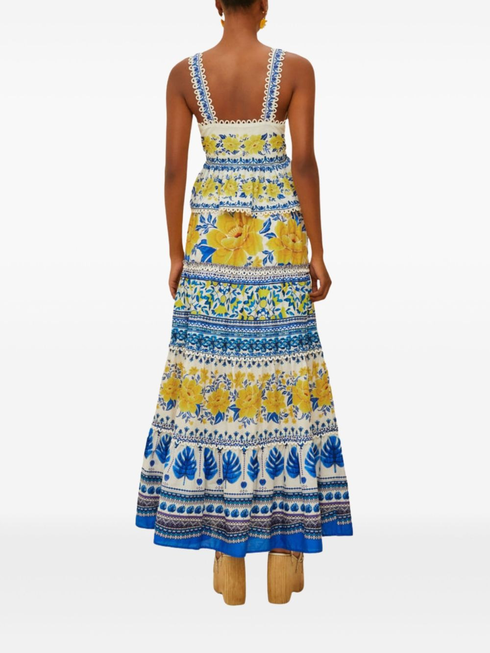 Zuli floral-print tiered maxi skirt - 2