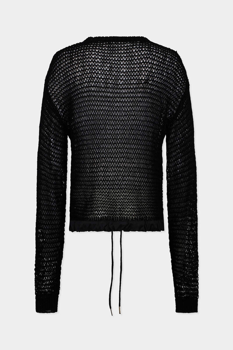 DSQUARED2 DSQUARED2 SIGNATURE OPEN WORK PULLOVER outlook